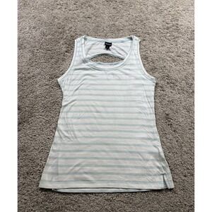 Patagonia Women's Stripe Tank Top Workout Athleisure Casual Outdoor Blue White S